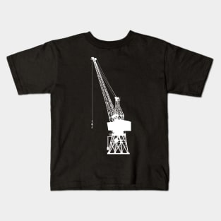 Dockyard Crane White Kids T-Shirt